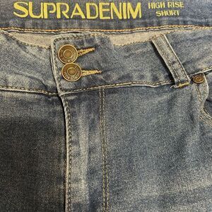Supra Denim High Waist Blue Shorts with Vintage Appeal